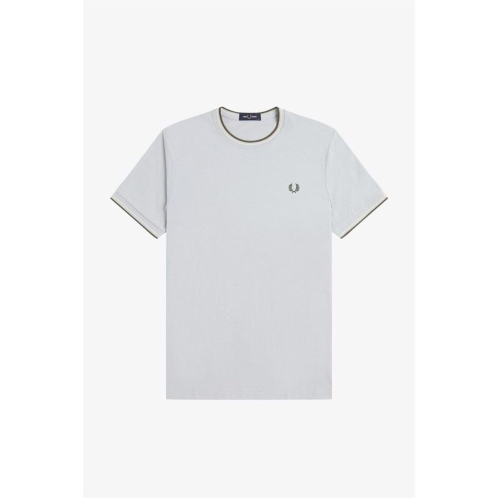 Fred Perry Mens Tipped T-Shirt / Dusky Blue